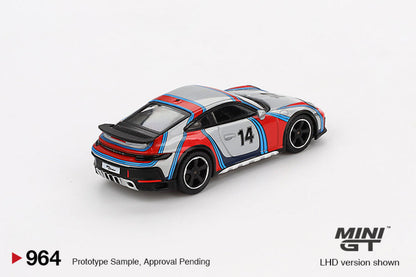 MINI GT-PORSCHE 911 DAKAR ICE GREY METALLIC RALLY 1978 MGT00964-BL
