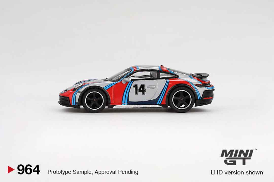 MINI GT-PORSCHE 911 DAKAR ICE GREY METALLIC RALLY 1978 MGT00964-BL