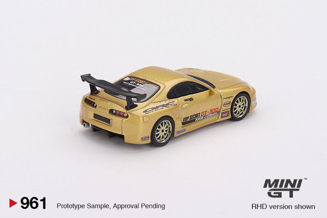 MINI GT-TOYOTA SUPRA (A80) TOP SECRET GT-300 TOP SECRET GOLD MGT00961