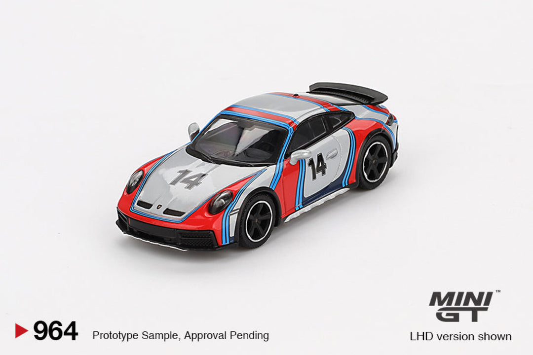 MINI GT-PORSCHE 911 DAKAR ICE GREY METALLIC RALLY 1978 MGT00964-BL