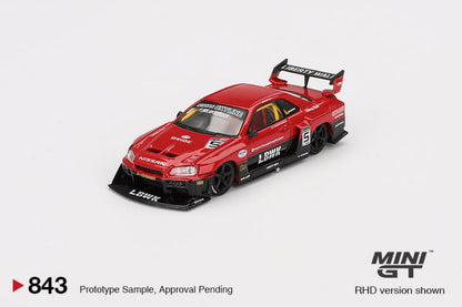 (Limit 1 per customer- 1 par client) NISSAN LB-ER34 SUPER SILHOUETTE SKYLINE RED/BLACK