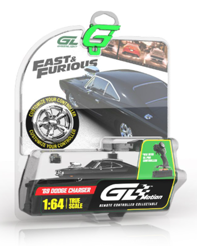 (PRE-ORDER 2027) GreenLight GL Motion 1:64 Dodge Charger 1970 noir de Dom – Fast &amp; Furious – Blister Pack (SANS TÉLÉCOMMANDE) – GLM-INT-712002