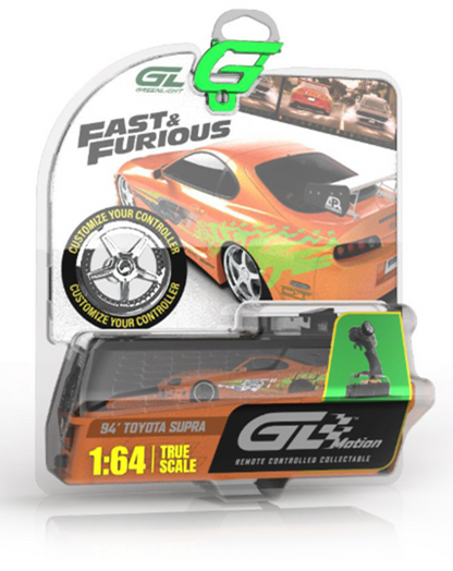 (PRE-ORDER 2027) GreenLight GL Motion 1:64 Toyota Supra JZA80 T-Top 1994 orange de Brian – Fast &amp; Furious – Blister Pack (SANS TÉLÉCOMMANDE) – GLM-INT-713052