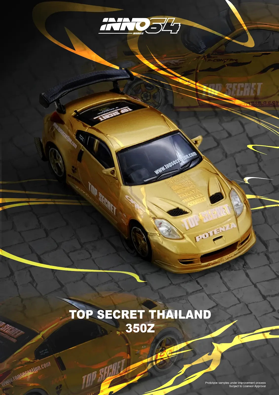 Nissan 350Z TOP SECRET Thailand 1:64 – INNO64 IN64-350ZTST-TSTOS