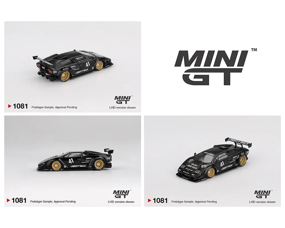 MINI GT-Lamborghini Countach LB-WORKS – Black (MGT01081-BL) – Nice