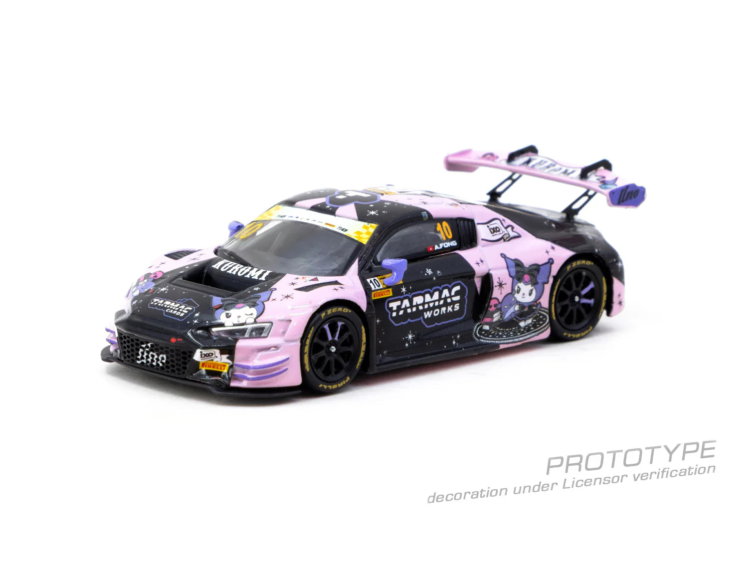 TARMAC WORKS HOBBY43 1/64- LB-Audi R8 LMS GT3 evo II Kuromi - Uno Racing Macau GT Cup T64-043-24MGP10