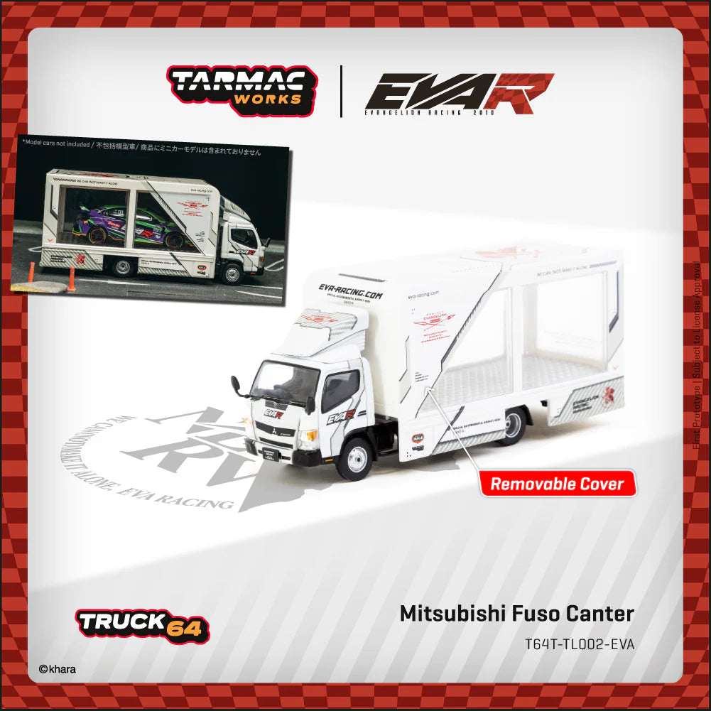 TARMAC WORKS 1/64-Mitsubishi Fuso Canter EVA Racing T64T-TL002-EVA