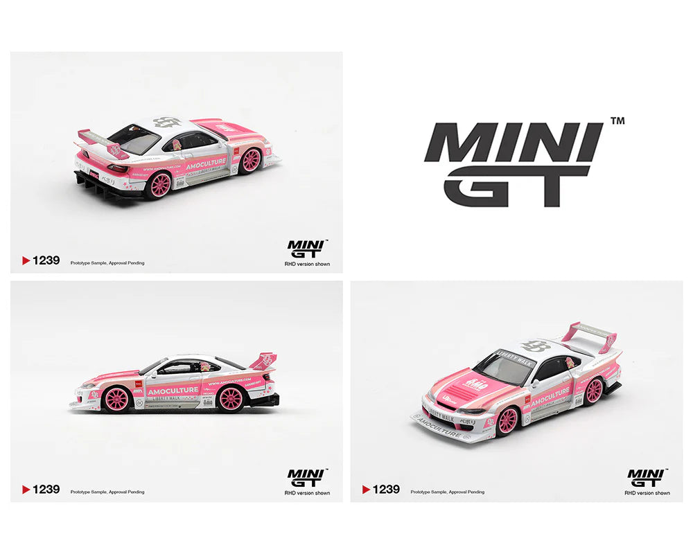 (PRE-ORDER 2026) Mini GT 1:64 Nissan Silvia (S15) LB-Super Silhouette AMOCULTURE – Limited Edition (MGT01239-BL)