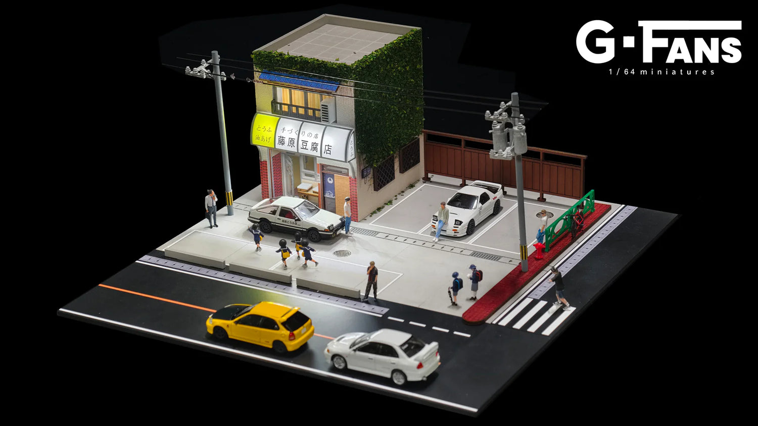 AD x G-FANS 1/64 Initial D Fujiwara Tofu Store