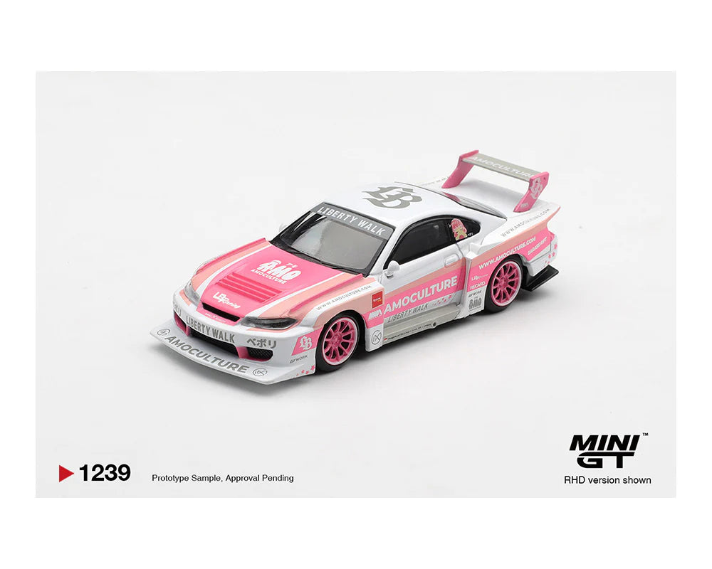 (PRE-ORDER 2026) Mini GT 1:64 Nissan Silvia (S15) LB-Super Silhouette AMOCULTURE – Limited Edition (MGT01239-BL)