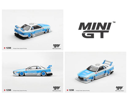 (PRE-ORDER 2026) Mini GT 1:64 Nissan Skyline GT-R (R32) LBWK Kaido Works AMOCULTURE – Limited Edition (MGT01238-BL)