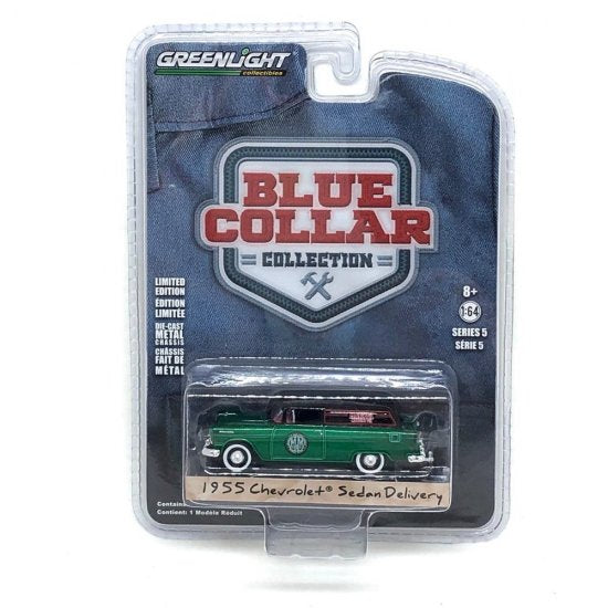 CHASE CAR GreenLight Blue Collar Série 5 Chevrolet Sedan Delivery 1955 1:64 GL35120-A-CHASE