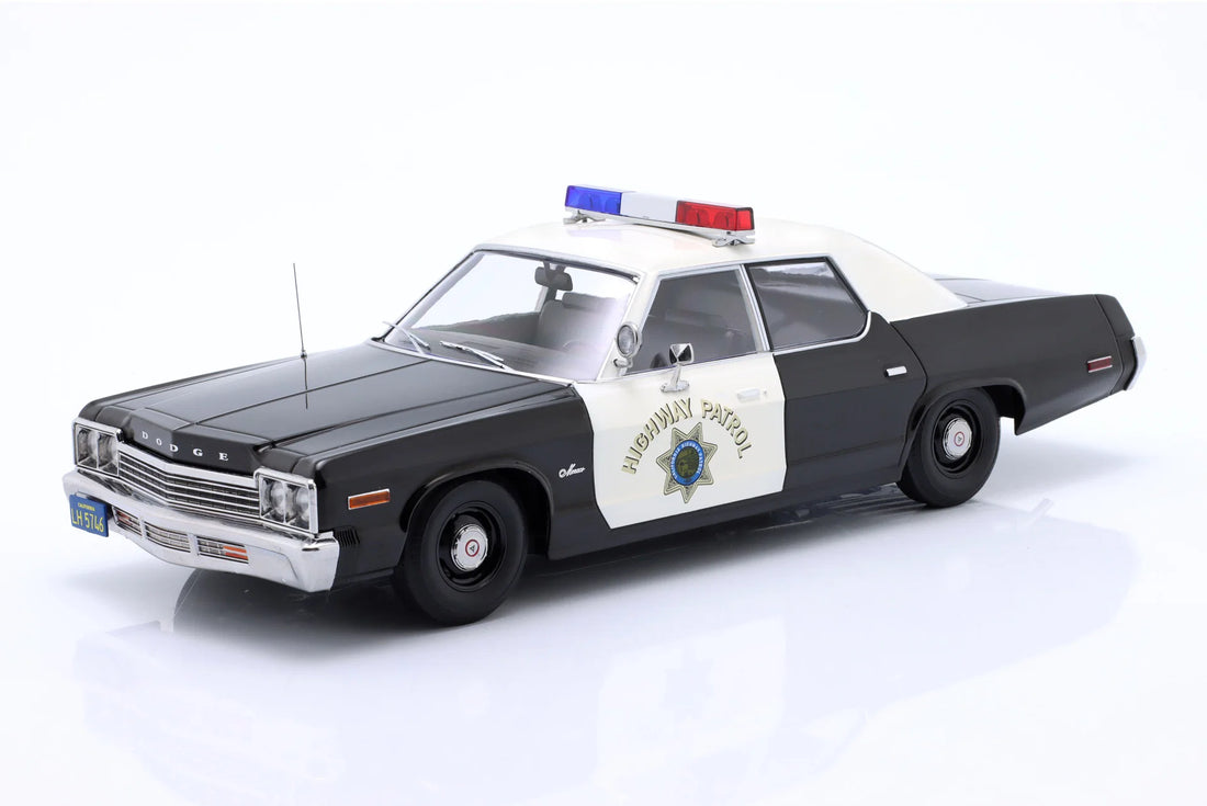 KK-Scale 1:18 Dodge Monaco California Highway Patrol Police 1974 – Noir – KKDC181153
