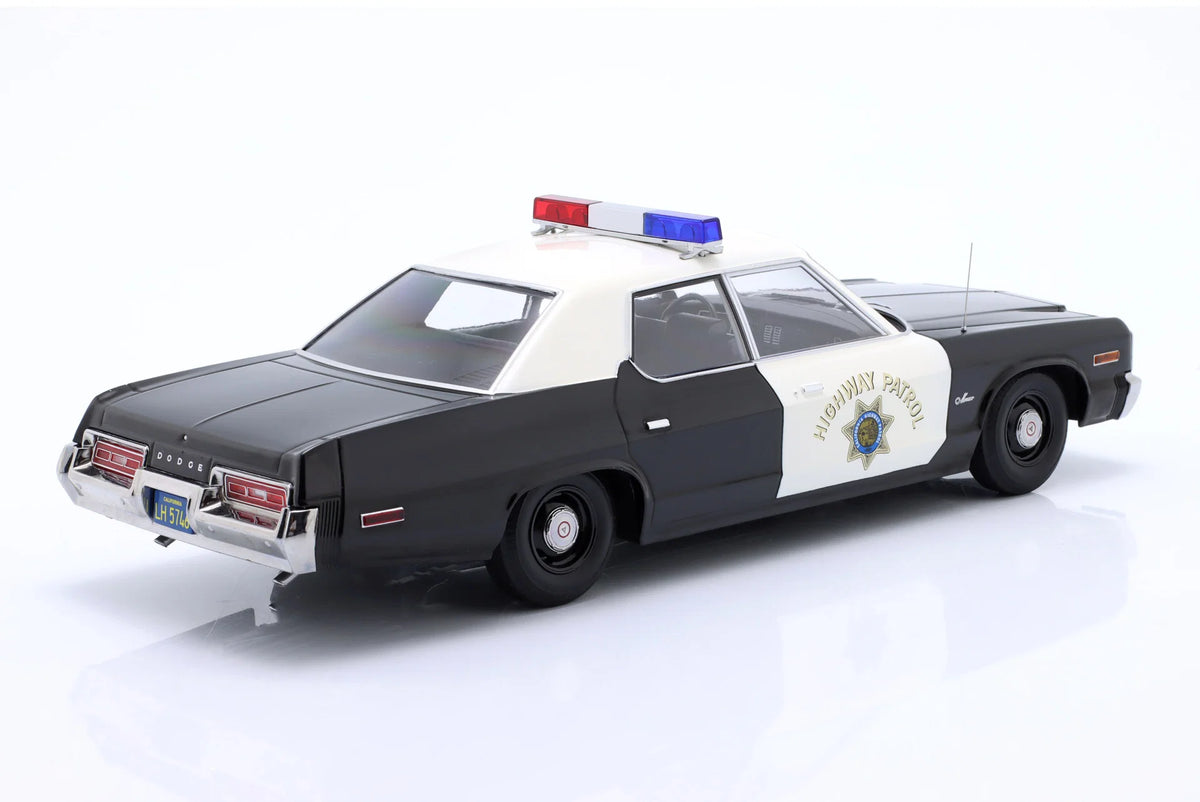 KK-Scale 1:18 Dodge Monaco California Highway Patrol Police 1974 – Noir – KKDC181153
