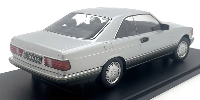 KK-Scale 1:18 Mercedes-Benz S-Class 560 SEC (C126) Coupé 1985 – Argent bicolore KKDC180334