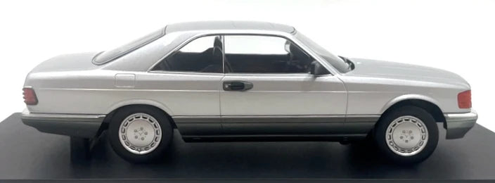 KK-Scale 1:18 Mercedes-Benz S-Class 560 SEC (C126) Coupé 1985 – Argent bicolore KKDC180334