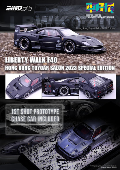 Liberty Walk F40 Ferrari Hong Kong Toycar Salon 2023 SP Edition LBWK 1/64 *VOIR NOTE-*SEE NOTE