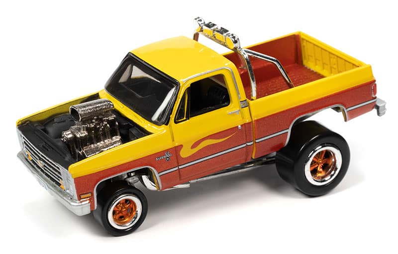 1985 Chevrolet Silverado Sunflower Yellow and Root Beer Metallic - Zinger - Johnny Lightning 1:64 - JLSF023-1A-1