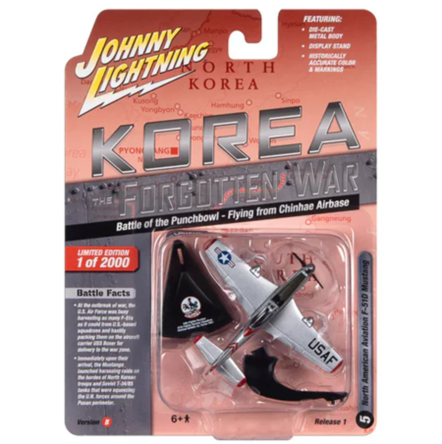 F-51D Mustang Fighter “Battle of the Punchbowl – Flying from Chinhae Airbase” – Johnny Lightning Korea The Forgotten War (JLML009-1B-E)