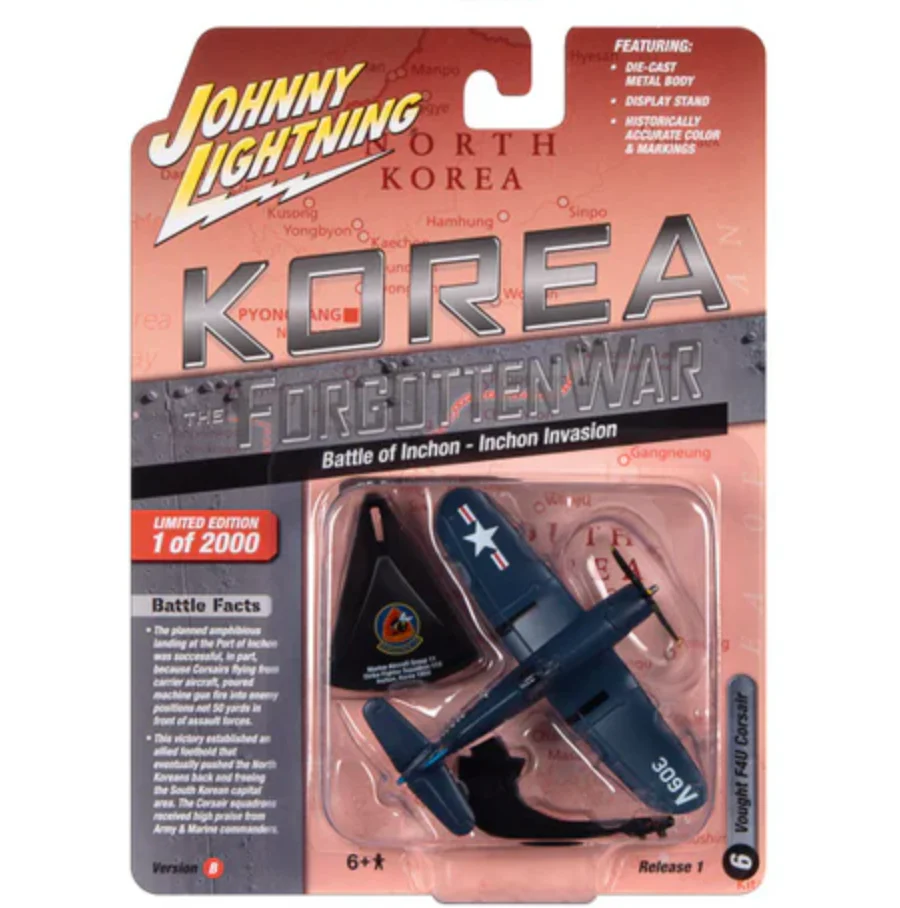 Avion Vought F4U Corsair « Bataille d’Inchon – Invasion d’Inchon » – Johnny Lightning Korea The Forgotten War (JLML009-1B-F)