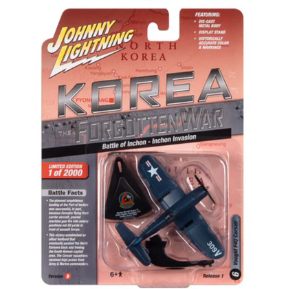 Avion Vought F4U Corsair « Bataille d’Inchon – Invasion d’Inchon » – Johnny Lightning Korea The Forgotten War (JLML009-1B-F)