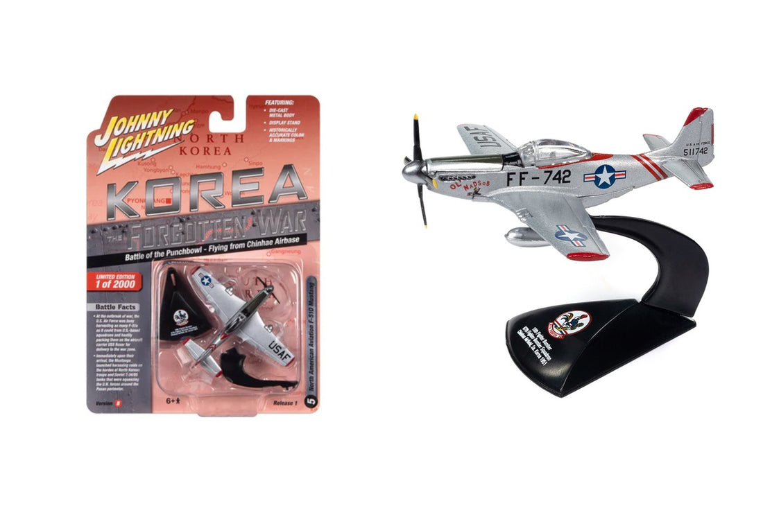F-51D Mustang Fighter “Battle of the Punchbowl – Flying from Chinhae Airbase” – Johnny Lightning Korea The Forgotten War (JLML009-1B-E)