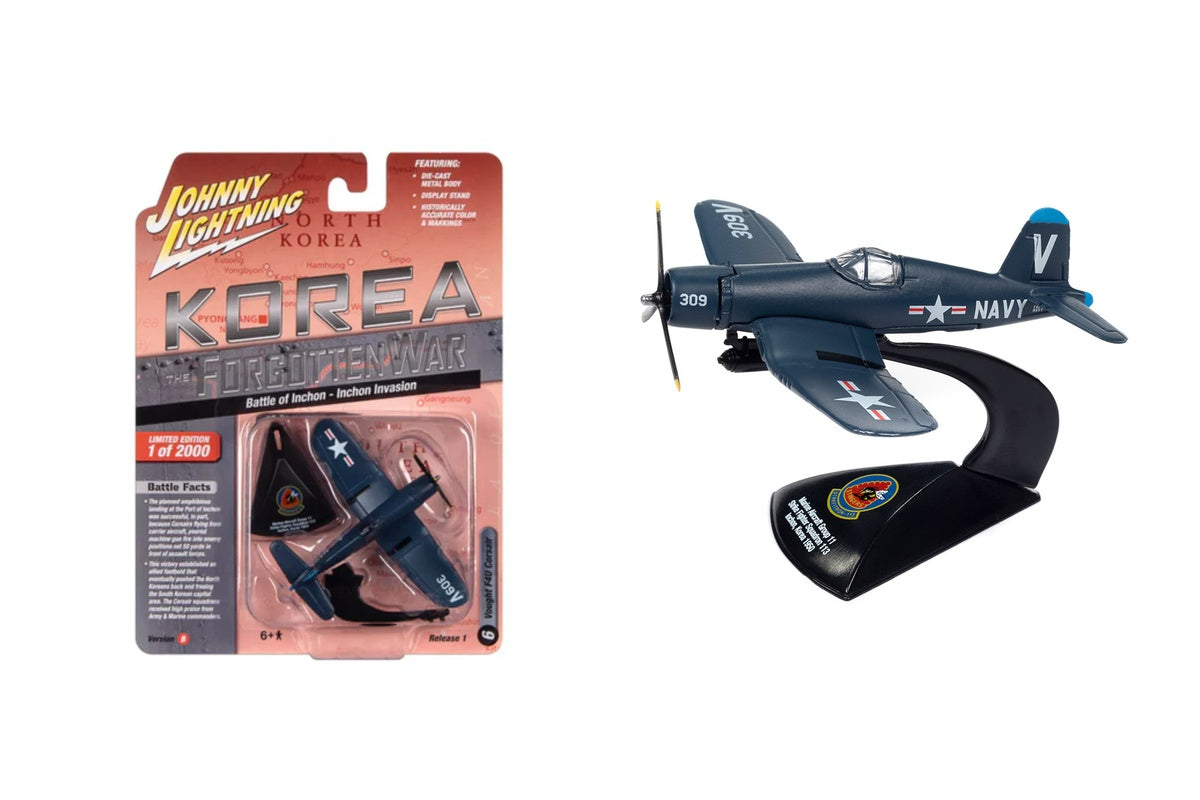 Avion Vought F4U Corsair « Bataille d’Inchon – Invasion d’Inchon » – Johnny Lightning Korea The Forgotten War (JLML009-1B-F)