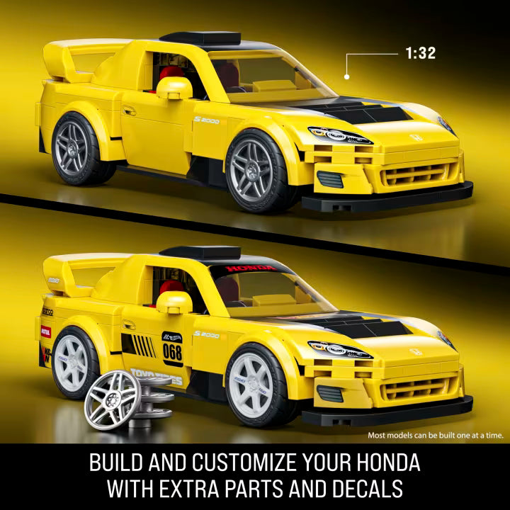 (PRE-0RDER, Q1 2026 ) Mattel Brick Shop Hot Wheels ’07 Honda S2000 Building Toy Kit (257 Pieces)