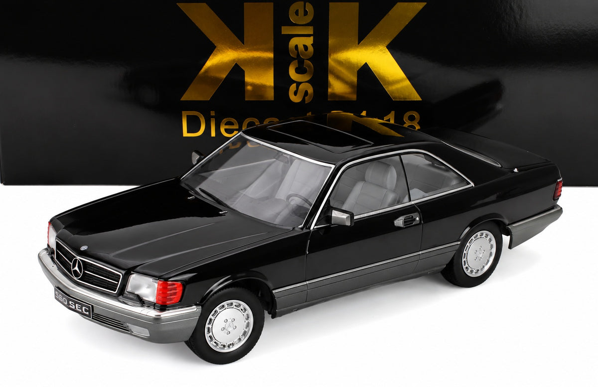 KK-Scale 1:18 Mercedes-Benz 560 SEC (C126) Coupé 1985 – Noir KKSDC180334