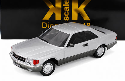 KK-Scale 1:18 Mercedes-Benz S-Class 560 SEC (C126) Coupé 1985 – Argent bicolore KKDC180334