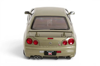 KK-Scale 1:12 Nissan Skyline GT-R (R34) V-Spec II 2001 – Jantes BBS Dorées – Vert Métallisé Clair – KKDC120212-2