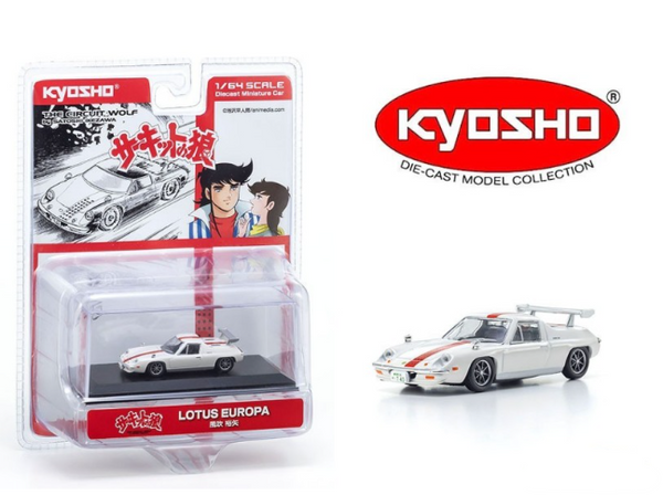 KYOSHO 1:64-White-Circuit Wolf Lotus Europa – Nice Car Collection