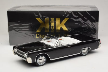KK-Scale 1:18 Lincoln Continental décapotable 1963 noire – Film Bad Boys avec figurines Mike et Marcus – KKDC181521 + KKFIG052