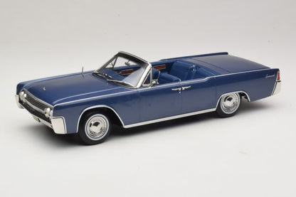 KK-Scale 1:18 Lincoln Continental décapotable 1963 bleu métallisé – La Défense Lincoln – KKDC181522