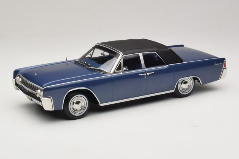 KK-Scale 1:18 Lincoln Continental décapotable 1963 bleu métallisé – La Défense Lincoln – KKDC181522