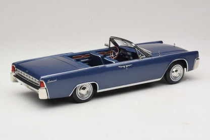 KK-Scale 1:18 Lincoln Continental décapotable 1963 bleu métallisé – La Défense Lincoln – KKDC181522