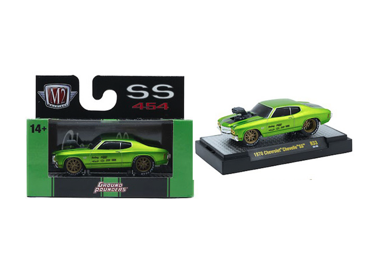 1970 Chevrolet Chevelle SS Castline - M2 Machines 1:64 Ground Pounders Release 33 - 82161-33E