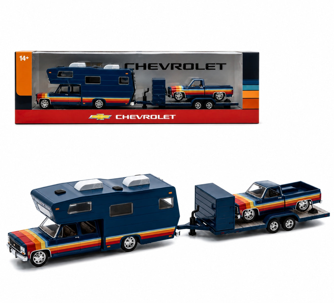 M2 Machines 1:64 Chevrolet Cheyenne Super 30 1975 &amp; Chevrolet C10 Silverado 1978 – Auto-Haulers Release 100 – 36000-100-B