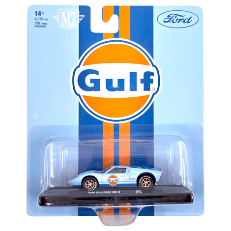 1966 Ford GT40 MK2 Gulf  (M2 Machines Auto-Drivers Release S07 Set) 11228-S07-A