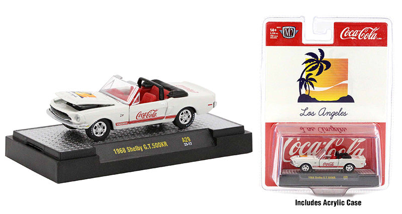 1968 Shelby G.T. 500KR, White, Coca Cola (Échelle-Scale 1:64)