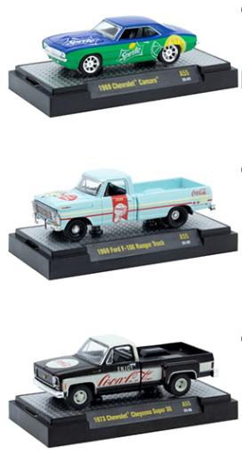 M2 Machines 1:64 Coca-Cola 2025 Release A55 Assortment (Set of 3) 52500-A55