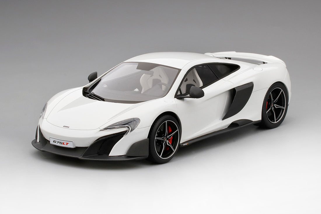 McLaren 675LT in Silica White- Resin Car