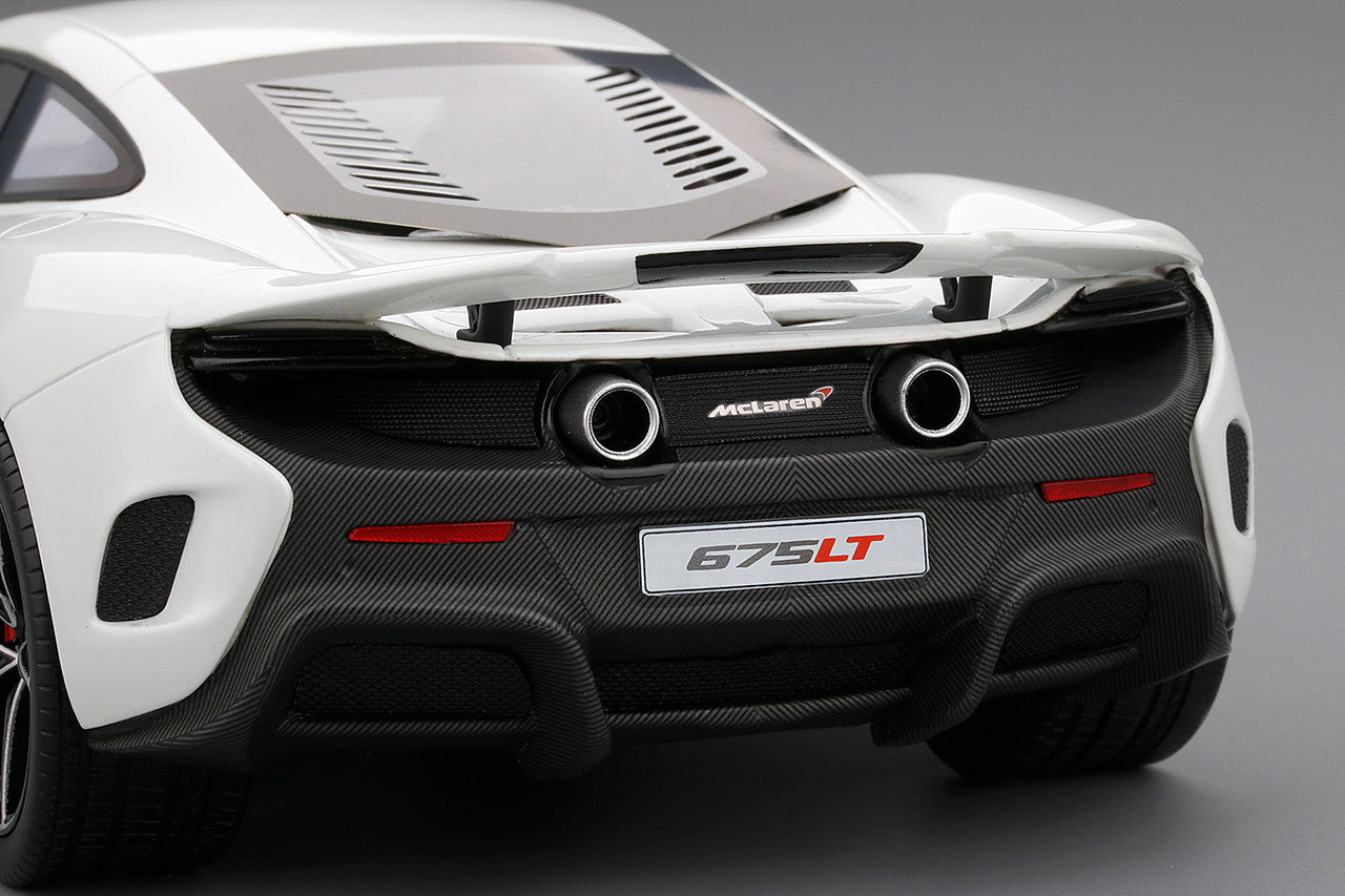 McLaren 675LT in Silica White- Resin Car