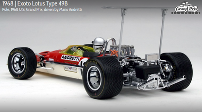 1968-69 LOTUS TYPE 49B Pole, 1968 U.S. Grand Prix, driven by Mario Andretti 