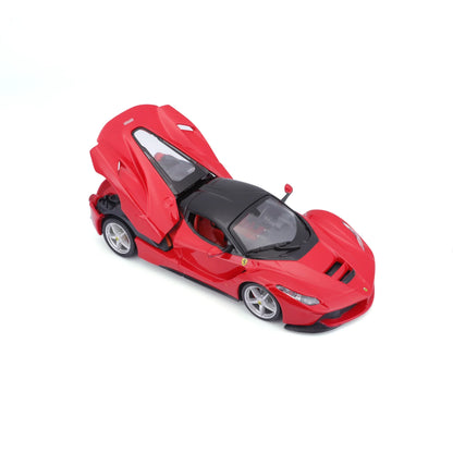 Bburago-1:24 Ferrari LaFerrari -- Red -- Race &amp; Play