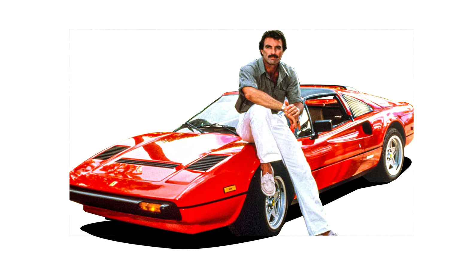 KK SCALE 1/12-Ferrari-308 GTS QV ( 1982 Magnun P.I.) &amp; Thomas Figure