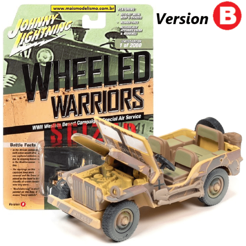 WWII Willys MB Jeep camouflage tan - JLML006-1B-4