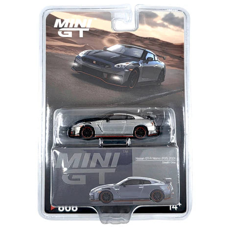 CHASE CARS-Mini GT-Nissan GT-R Nismo 2024 NISMO Stealth Gray (MGT00868-L-CHASE)