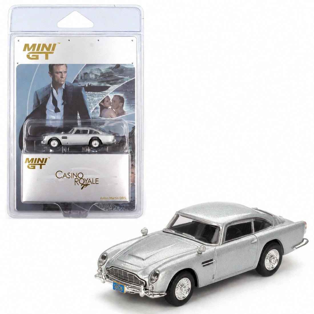 Mini GT 1:64 Aston Martin DB5 – James Bond Casino Royale – Emballage espagnol – MGT00909-007S