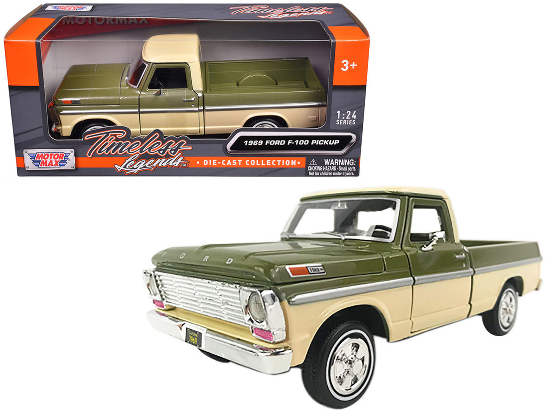 1969 Ford F-100 Pickup – Cream/Olive Green